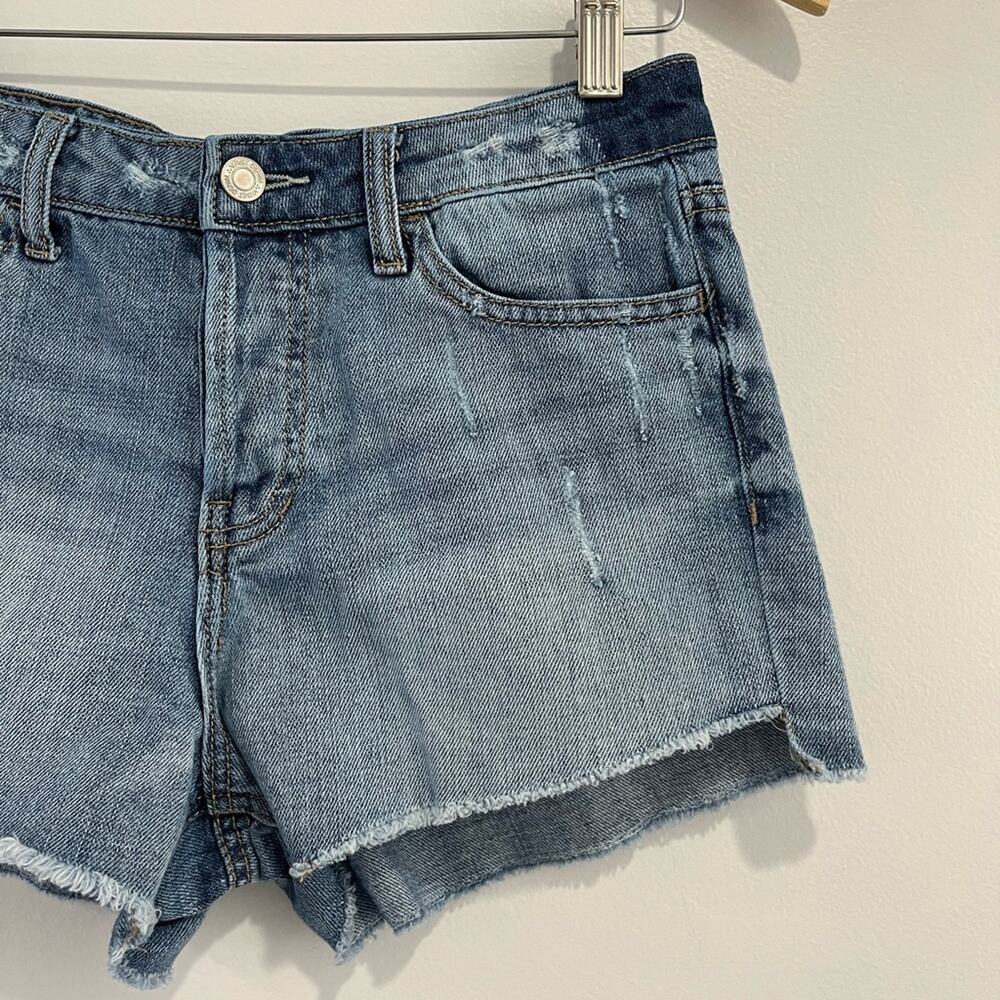 Vervet High Rise Button Fly Shorts 26 Cutoff Distressed - Picture 2 of 9